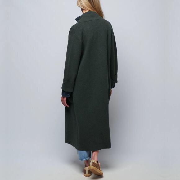 Lisa Yang The Amie Cashmere Coat Jacket Sweater Cardigan Sz 1 S-M Olive Coatigan - Picture 14 of 16